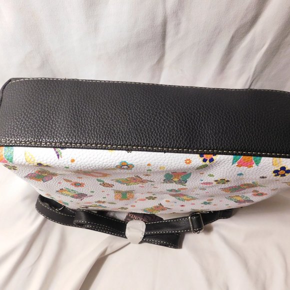 STONE MOUNTAIN LEATHER SHOULDER HANDBAG OWL PRINT NEW - Picture 7 of 7